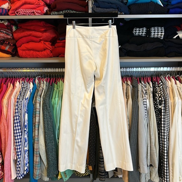Trina Turk ivory side zipper closure trousers size 2 - Picture 3 of 3